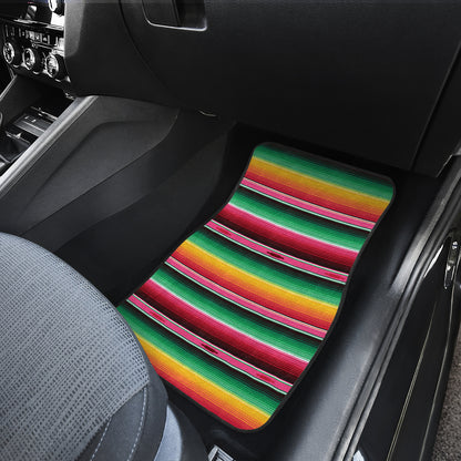 Mexican Blanket Classic Print Pattern Car Floor Mats Front Back
