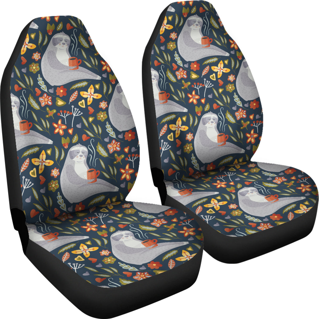Sloth Print Design LKS303 Car Seat Covers