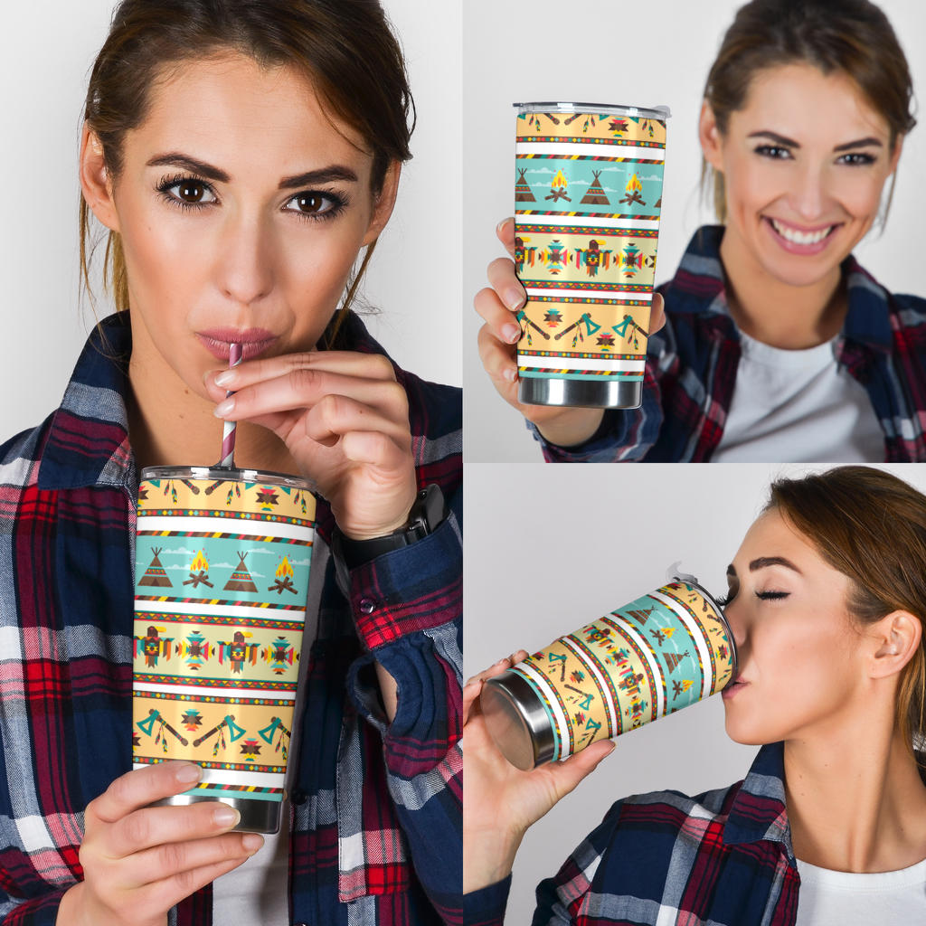 American indian Life Pattern Tumbler
