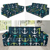 Anchor Pattern Print Design 03 Sofa Slipcover