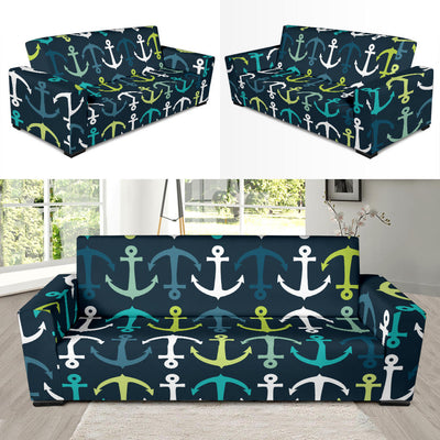 Anchor Pattern Print Design 03 Sofa Slipcover