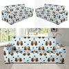 Cavalier King Charles Spaniels Pattern Print Design 02 Sofa Slipcover