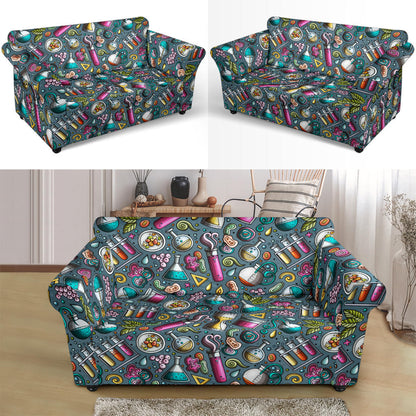 Science Print Design LKS304 Loveseat Couch Slipcover