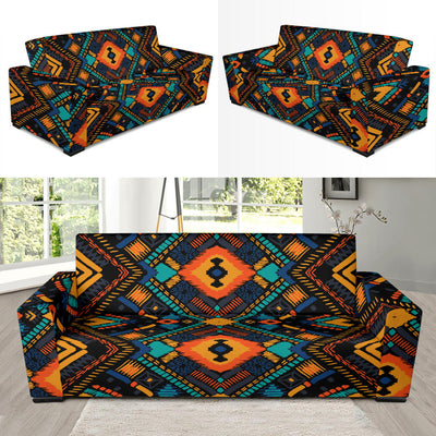 Kente Pattern Print Design 04 Sofa Slipcover