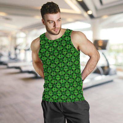 Celtic Green Neon Design Men Tank Top