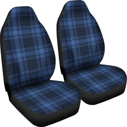 Tartan Blue Print Design LKS304 Car Seat Covers