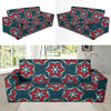 Poinsettia Pattern Print Design A03 Sofa Slipcover