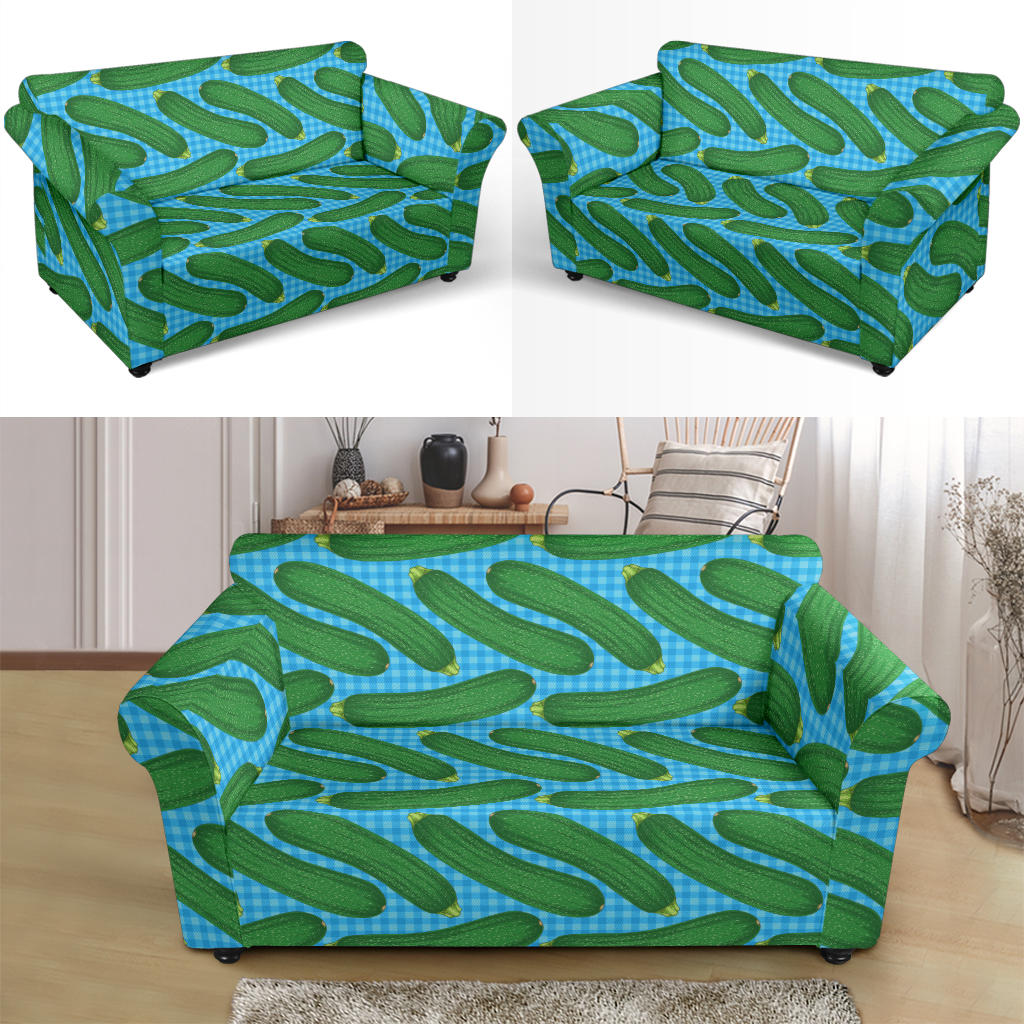 Zucchini Print Design LKS301 Loveseat Couch Slipcover