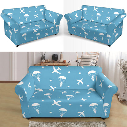 Skydiver Print Design LKS303 Loveseat Couch Slipcover