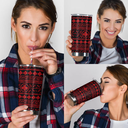 Native American Eagle Themed Print Tumbler