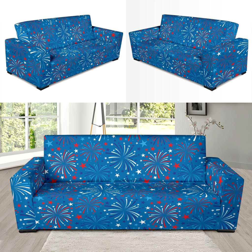 Firework Celebration Print Design LKS304 Sofa Slipcover