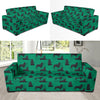 Belgian Sheepdog Pattern Print Design 01 Sofa Slipcover