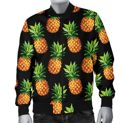 Pineapple Cute Print Design Pattern Men Bomber Jacket