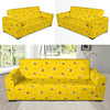 Bee Pattern Print Design 05 Sofa Slipcover