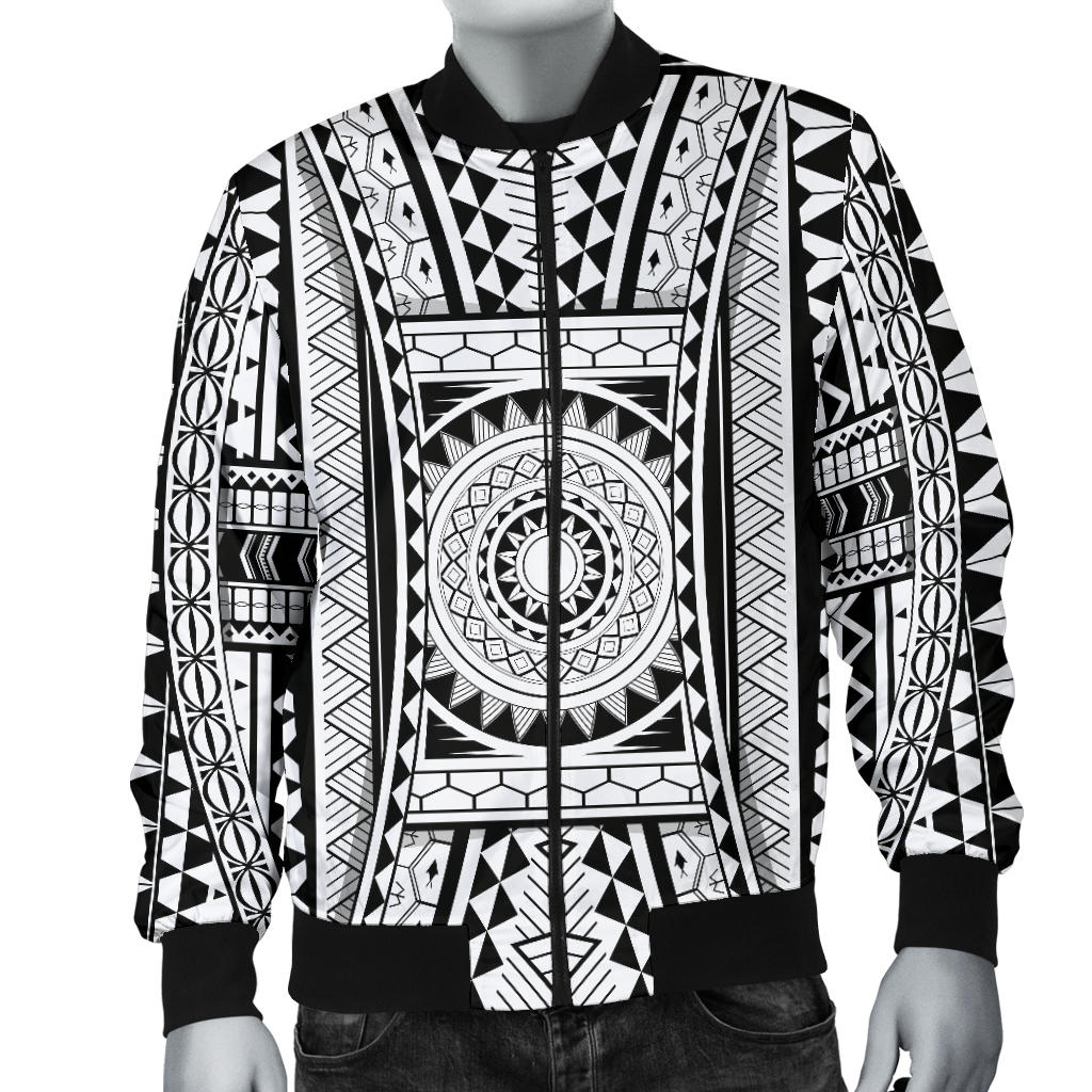 Polynesian Tattoo Design Men Bomber Jacket