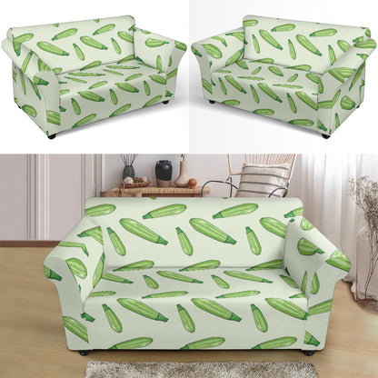 Zucchini Print Design LKS302 Loveseat Couch Slipcover