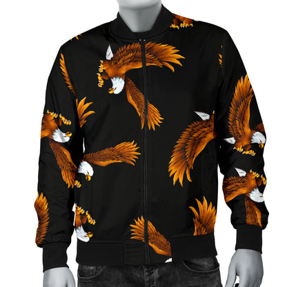 Eagles Print Pattern Men Bomber Jacket