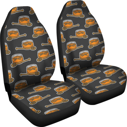 Honey Bee Print Design LKS305 Car Seat Covers
