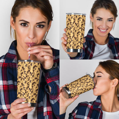 Wine Grape Design Print Tumbler