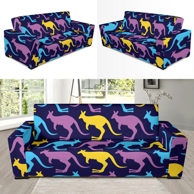 Kangaroos Pattern Print Design 02 Sofa Slipcover