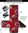 Rose Red Pattern Print Design RO07 Recliner Cover Protector