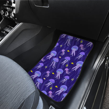 Jellyfish Style Print Car Floor Mats Front Back