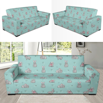 Bunny Pattern Print Design 02 Sofa Slipcover