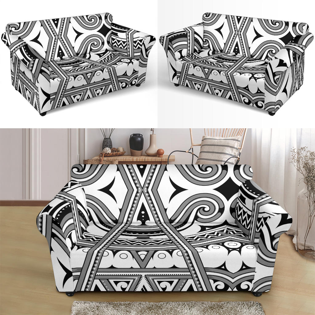 Samoan Pattern Print Design LKS302 Loveseat Couch Slipcover