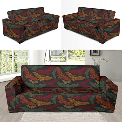 Bat Tribal Pattern Print Design 03 Sofa Slipcover