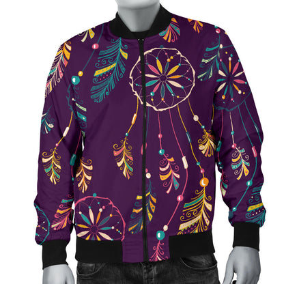 Dream Catcher Boho Design Men Bomber Jacket