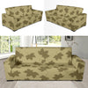 Maple Leaf Pattern Print Design 01 Sofa Slipcover