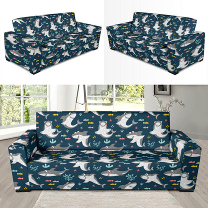 Shark Print Design LKS307 Sofa Slipcover