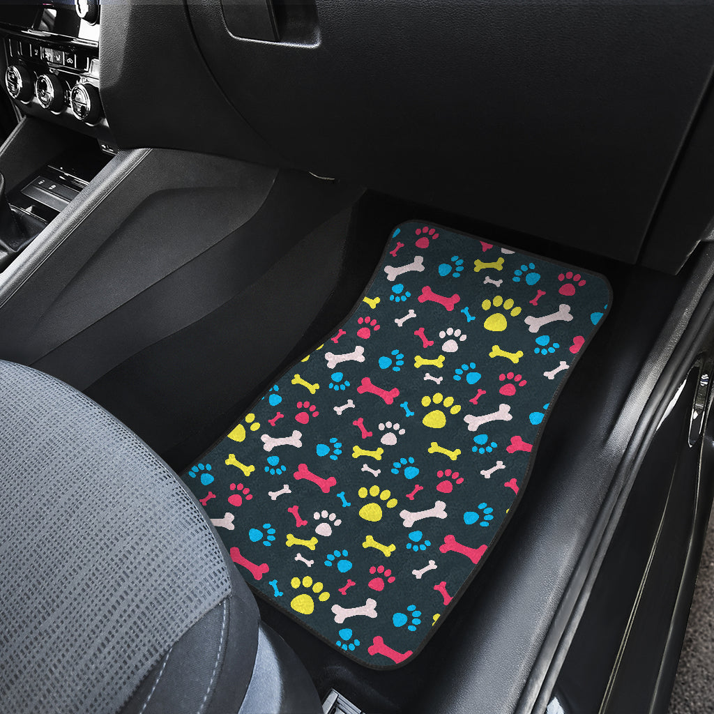 Paw Design Print Car Floor Mats Front Back
