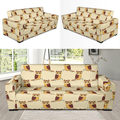 Owl Pattern Print Design A07 Sofa Slipcover