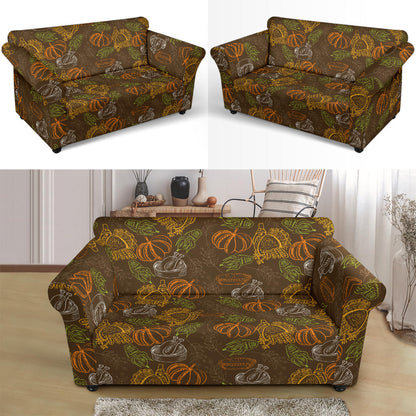 Thanksgiving Print Design LKS301 Loveseat Couch Slipcover