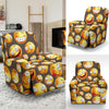 Smiley Face Emoji Print Design LKS303 Recliner Slipcover