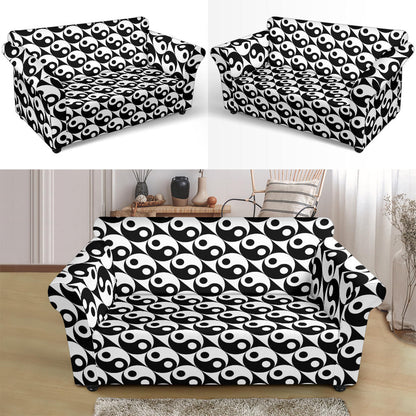 Yin Yang Print Design LKS304 Loveseat Couch Slipcover