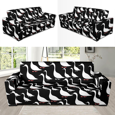 Goose Pattern Print Design 01 Sofa Slipcover