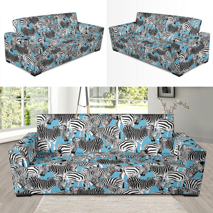 Zebra Print Design LKS305 Sofa Slipcover