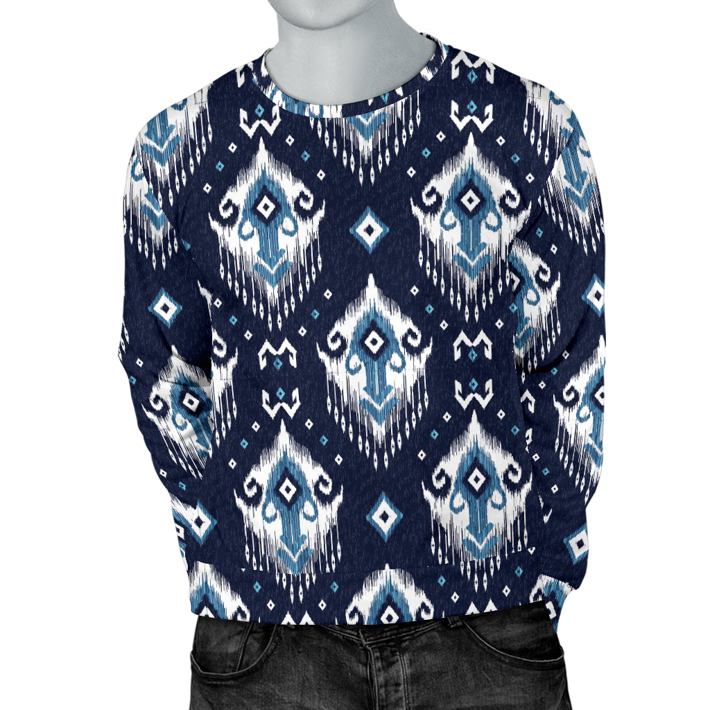 Ethnic Ornament Print Pattern Men Long Sleeve Sweatshirt