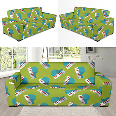 Piano Pattern Print Design 03 Sofa Slipcover