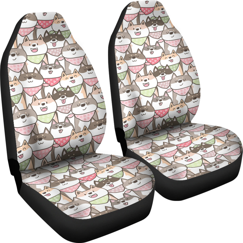 Shiba Inu Print Design LKS305 Car Seat Covers