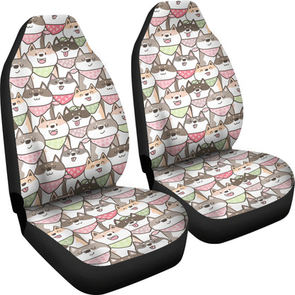 Shiba Inu Print Design LKS305 Car Seat Covers
