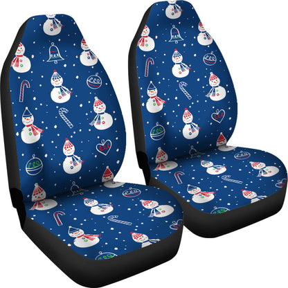 Snowman Print Design LKS306 Car Seat Covers