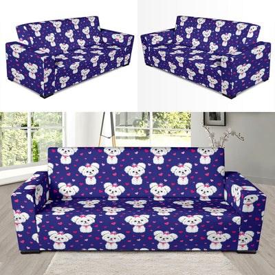 Maltese Pattern Print Design 02 Sofa Slipcover