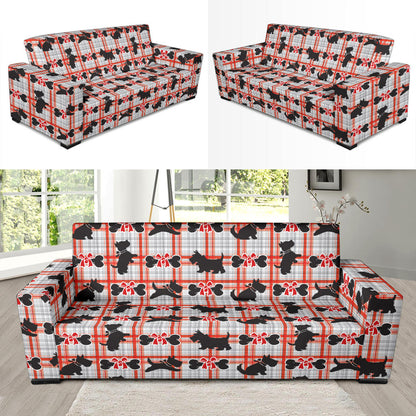 Scottish Terriers Print Design LKS3014 Sofa Slipcover