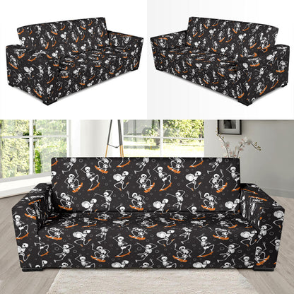 Skateboard With Skeleton Print Design LKS303 Sofa Slipcover