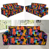 Jazz Pattern Print Design 03 Sofa Slipcover