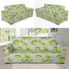 Broccoli Pattern Print Design 03 Sofa Slipcover