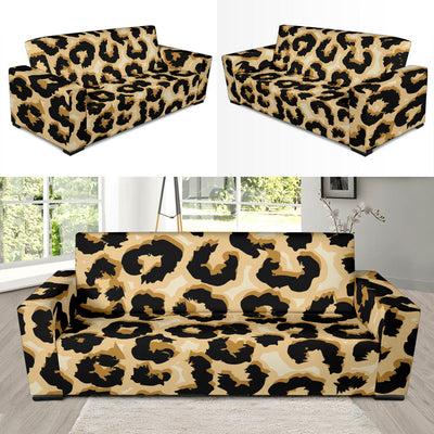 Jaguar Skin Pattern Print Design 02 Sofa Slipcover